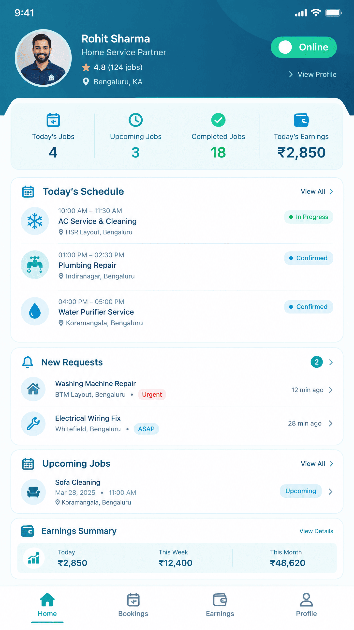 Partner Practice Dashboard & Duty Toggle